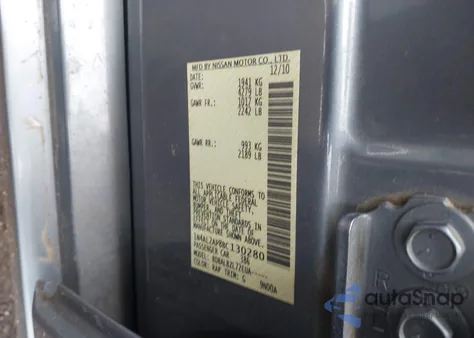 2011 Nissan Altima 2.5 S from USA, damaged, VIN 1N4AL2AP8BC130280